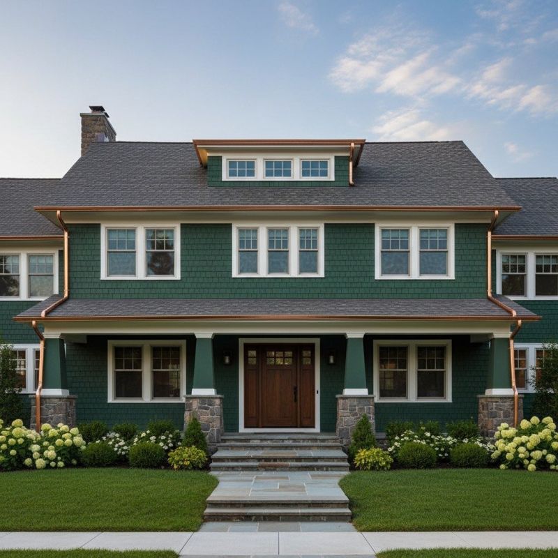 Commercial Copper Gutters Installation