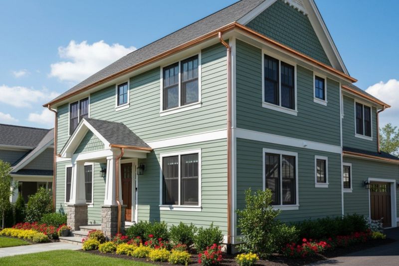 Commercial Copper Gutters Installation