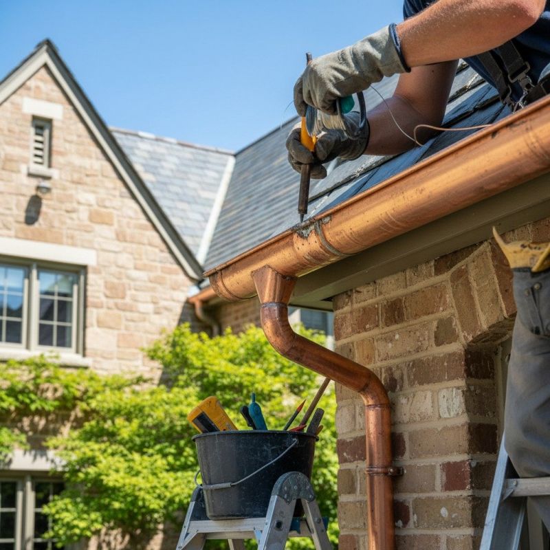 Commercial Copper Gutters Repair