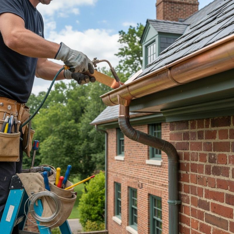 Copper Gutter Repair