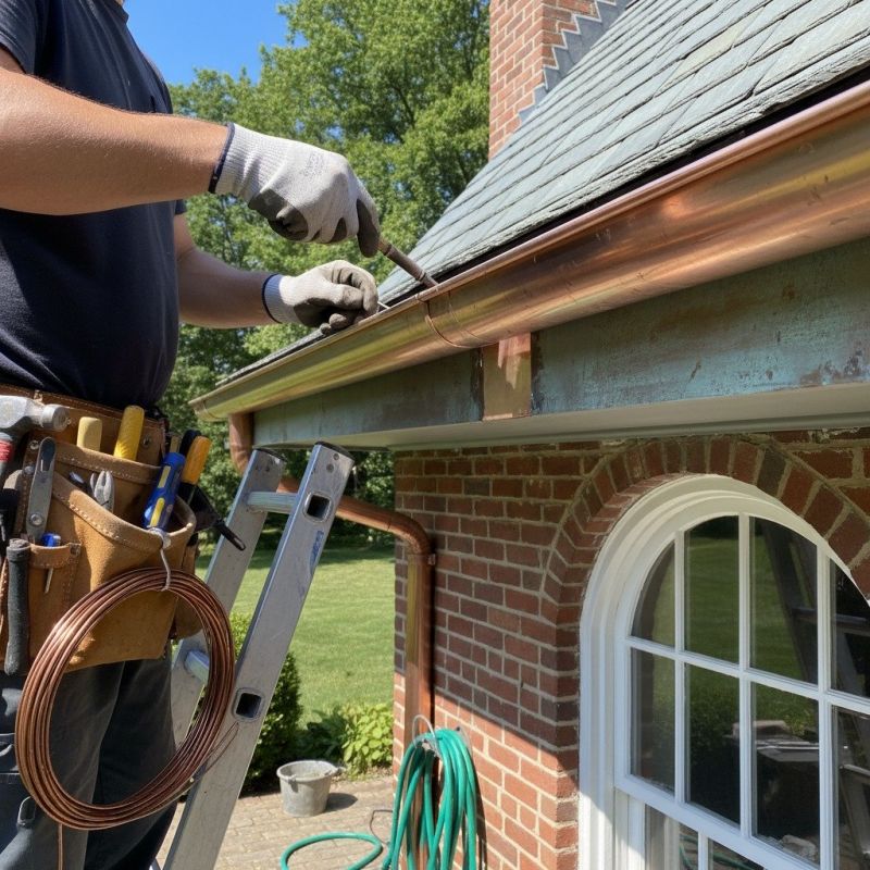 Copper Gutter Repair